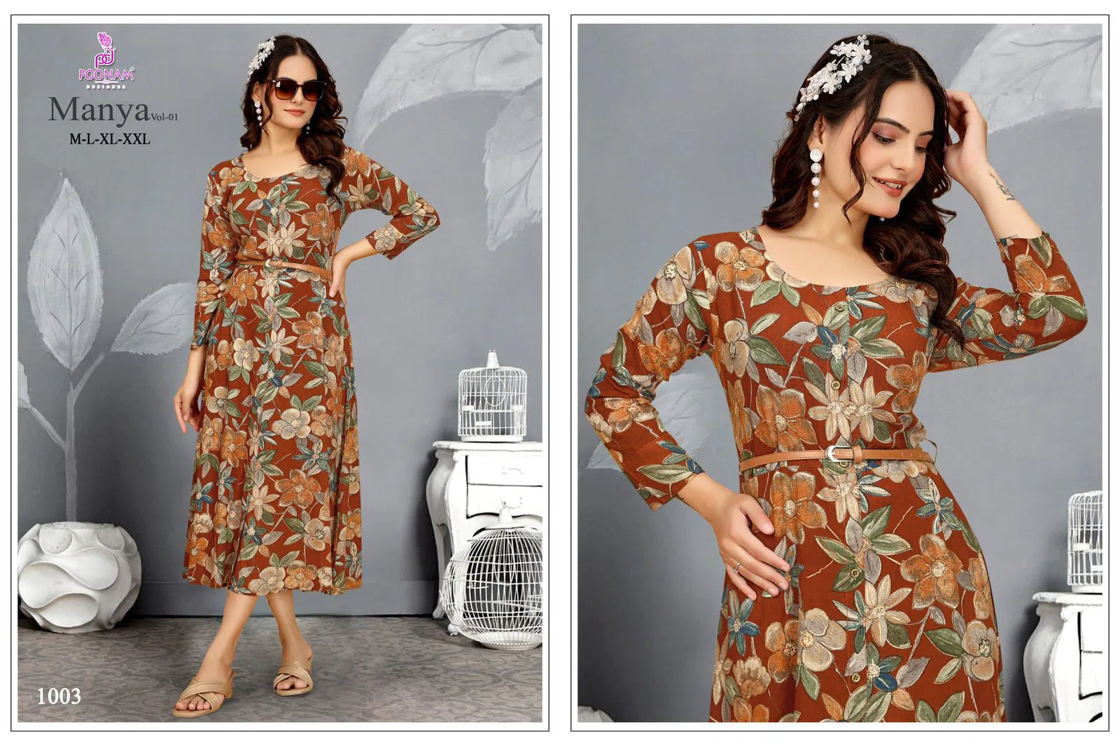 Manya Vol 1 By Poonam Rayon Wholesale Westren Ladies One Piece In India